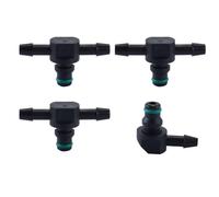 Gutol Kit de 4 conectores para línea de combustible diésel, compatible con el sistema 110. Incluye 3 conectores tipo T y 1 conector tipo L para el tubo de retorno del inyector, para.