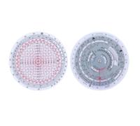 Gutol Regla de cálculo circular para computadora de vuelo E6B, calculadora de navegación circular de plástico impermeable para cálculos de viento y velocidad