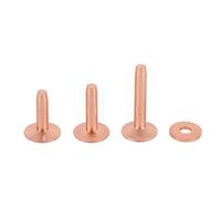 Gutol Remaches y fresas de cobre con herramienta de instalación y sacabocados para productos de cuero: cinturones, bolsos, carteras y artículos para manualidades en cuero.