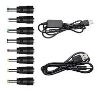 GutReise USB 5V a DC 12V Cable de alimentación convertidor (por Debajo de 2A máximo para 8Watts) + 8 Conectores Adaptador USB a DC