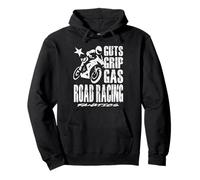 GUTS GRIP GAS ROAD RACING FANATICS Motocicleta Motorsport Sudadera con Capucha