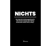 Gutschein zum Ausdrucken verpacken - NICHTS: Verschenke Gutscheine kreativ und humorvoll im leeren Buch