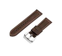 Gutsii 22/24/26mm Correa de reloj impermeable de cuero genuino Crazy Horse hecha a mano con hebilla de acero inoxidable