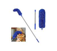 Gutter Cleaning Brush Roofing Tool with Telescopic Extendable Pole 8.2Ft Guard Cleaner Tool Easy Remove Leave, blue