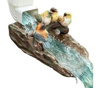 Gutter Downspout Extension - Resin Bird Shape Decorative Rain Diverter 29cm, Outdoor Drainage Pipe Extender for Garden Backyard Patio Lawn Pond Splash Block Decoration Use