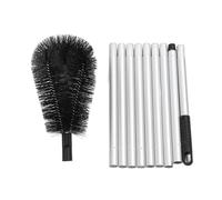 Gutter Maintenance Brush Tool | Multifunctional Roof & Eaves Maintainer | Long Reach Gutter Guard for Home/Yard/Drain Trough | 10 - Piece Aluminum Alloy Kit