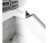 Gutter Protect Ed, diseño de pico, sistema de protección de canalones, tira de moldura en H (C, 150 cm de largo x 50 mm) para mejorar el aspecto estético y el brillo