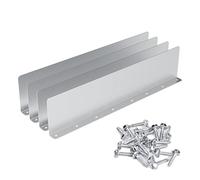 Gutter Splash Guards - 4 Piece Downspout Rain Diverter Set, Durablee Drainage Extension Deflector | For Corners Shingle Roofs Home Outdoor Water Management Use, Roof Diverter, Splash Block, Gutter