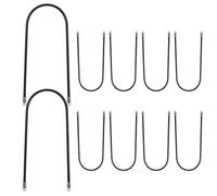 Gutter Stakes 10-Piece Heavy-Duty U-Shape Grund Nails Fixing Pin | Metal Ground Stakes for Garden Yard House Extrior Fence Underground Rain Rainwater