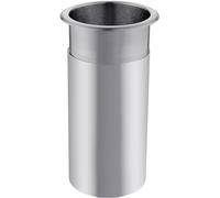 GUTUYEHKEA Botes de Basura Acero Inoxidable con Tapa abatible/Ojal for conducto, Bote Redondo Empotrado en encimera Cocina