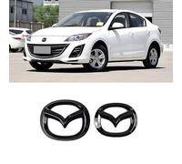 GUTYE Coche Emblema para Mazda 3 Hatchback 2010, Negro Emblema Pegatinas de Letras Fender Trunk Insignia Pegatina Coche Insignia del Logotipo Accesorios,Black