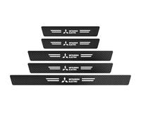 GUTYE Protector de Umbral de Puerta de Coche para Mitsubishi Outlander 2012-2025, Fibra de Carbon Protector Umbral Puerta Antiarañazos Pegatinas Protective de Umbral de Puerta Accesorios,5pcs
