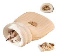 GUUIESMU Cat Winter Sleeping Bag, Saco De Dormir para Gatos,Cat Sleeping Bag,Cat Sleeping Bag for Indoor Cats,Pet Sleeping Bag,Cat Beds for Indoor Cats,Self Warming Cat Bed Snuggle Sack (M,F)