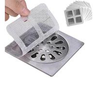 GUUIESMU Floor Drain Sticker,Rejilla Adhesiva para El Desague De La Ducha,Recoge Pelos Ducha,Filtro Pelos Desague Ducha,Pegatinas Atrapa Pelos Ducha, Filtro para Fregadero para Cocina Baño (100PCS)