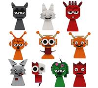 GUUIESMU Sprunki Building Blocks,Sprunki Toys,Sprunki Figuren,Fun BOT/Raddy/Oren/Vineria/Clukr Horror Normal Form, Monster Horror Game Action Figure Model Display and Collectible (10PCS)