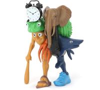 GUUIESMU Tung Tung Tung Sahur Figure Toy,Italian Brainrot Figures,Tralalero Tralala Figure,Desk Decorations Gifts for Colleagues and Friends (A1)