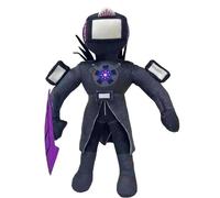 GUUIESMU Upgrade Titan Drillman Plush,Upgraded Titan TV Man Plush,TV Man Toy,Titan Speaker Man Plush,Stuffed Adventure Anime Game Figure Halloween For Fans (B)