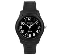 GUUMUXIN Reloj Analógico para Niños, Impermeable 30m, Fácil de Leer, Relojs para Enseñar el Tiempo, con Correa de Silicona, Reloj Deportivo al Aire Libre para Niños y Niñas de 4 a 13 Años