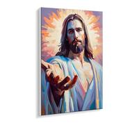 Guuogxan Pintar por Numeros, Pintura Números Adultos Jesús, Kit de Pintura al óleo de Lienzo DIY para Pinceles Cuadros por Numeros Pigmento Acrílico, Ideal para Principiantes 100 x 130 cm a-744