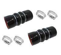 GuusCar 2 x Pantalones turbo de silicona Intercooler, par para Ford Transit Connect 1.8 TDCi 2T1Q6N650AB 1201165