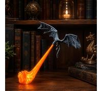 GUUTHQOR Dragon Bookshelf Nook Light,dragon Flame Book Nook (#A,L)