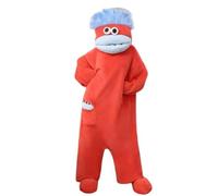 GUUTHQOR Goofy Onesie Adult,Silly Onesie, Funny Monster Onesies,Funny Fancy Dress Costume for Men & Ladies, Festival Outfit & Cosy Pyjamas (Red,x_l)