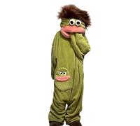 GUUTHQOR Goofy Onesie Adult,Silly Onesie, Funny Monster Onesies,Funny Fancy Dress Costume for Men & Ladies, Festival Outfit & Cosy Pyjamas (Green,x_l)