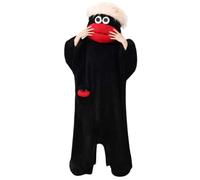 GUUTHQOR Goofy Onesie Adult,Silly Onesie, Funny Monster Onesies,Funny Fancy Dress Costume for Men & Ladies, Festival Outfit & Cosy Pyjamas (Black,x_l)