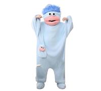 GUUTHQOR Goofy Onesie Adult,Silly Onesie, Funny Monster Onesies,Funny Fancy Dress Costume for Men & Ladies, Festival Outfit & Cosy Pyjamas (Blue,s)