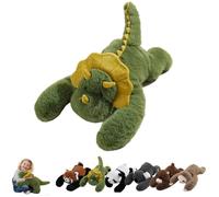 GUUTHQOR Weighted Stuffed Animal for Kids & Adults,The Panda Weighted Animal Plush,Hugging Pillow for Anxiety Relief&Sleep Support, Sloth Panda Koala Dinosaur Cuddly Toy (Dinosaur,30cm)