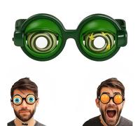 GUUTHQOR Winking Eye Glasses,Winking Glasses,Funny Glasses With Winking Eye Mechanism,Halloween Trick Funny Eyes Glasses,For Dress Up Party Birthday Photography Role Play Themed Events (Green)