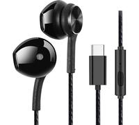 GUUVOR Auriculares Paquete de 2 con Cable USB Tipo C, Cascos Intraurales, Control en Línea, Micrófono Incorporado, Graves Reforzados, Compatible con Teléfonos Móviles, Portátiles, Dispositivos USB C