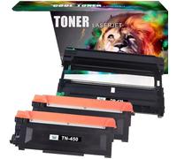 GUUwwgvZb Juego de Unidad de tóner y Tambor 2 X TN450 1 X DR420 Compatible con HL-2230 HL2240 HL2270DW HL2280DW