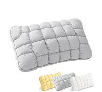 GUUZETU Almohada refrescante Tipo malvavisco, Almohada Suave como una Nube para Dormir para Adultos, Almohadas de Alta resiliencia para el Cuello para quienes Duermen de Lado o Boca Arriba (Gris)