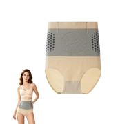 GUUZETU Pantaloncini termogenici modellanti brucia Grassi, modellatura del Corpo a compressione a Vita Alta per lo Yoga (Nude,XL)