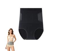 GUUZETU Pantaloncini termogenici modellanti brucia Grassi, modellatura del Corpo a compressione a Vita Alta per lo Yoga (Black,XL)