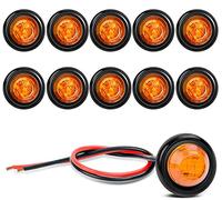 GUUZI 10 Luces LED Impermeables, Iluminación Subacuática, Luces Interiores, Luces de Navegación de 12V (ámbar)