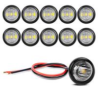 GUUZI 10 Paquete Luces LED Impermeables, Iluminación LED Subacuática, Luces LED Interiores para uso General, Luces de Navegación de 12V(Blanco)
