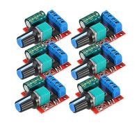 GUUZI Controlador de Velocidad del motor de CC DC 6V 12V 24V 35V, DC 5V-35V 5A Voltaje PWM Interruptor de Controlador Ajustable con Perilla de Control (6 piezas)