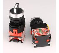 GUUZI-Interruptor Giratorio Selector momentáneo, Resistente al Agua, 22mm, Voltaje de 660VAC y función de Control NO/NC de Corriente de Contacto de 10A