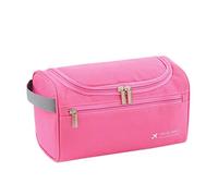 Guvkeug Bolsa para colgar impermeable para hombre, bolsa de oficina, cosmética, viaje, kit de lavado (verde), rosa roja