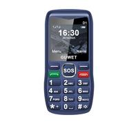 Guwet A2 2G telefono movil para Mayores, con señal Fuerte, Dual SIM, botón SOS, Teclas Grandes, Larga autonomía en Espera y Color Azul