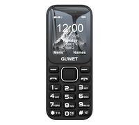 Guwet A2 2G Teléfono Móvil para Personas Mayores, Teclas Grandes, Función SOS, Volumen Alto, Llamada Rápida, Doble SIM Doble Standby, Color Negro