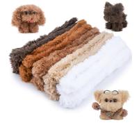 GUWINA 10 Piezas Gigantes Limpiapipas Manualidades, 100 cm Largo y 2 cm Grosor, Limpia Pipas Kit de Pelo de Conejo Falso, 5 Colores para DIY Manualidades Animales Infantiles y Decoraciones