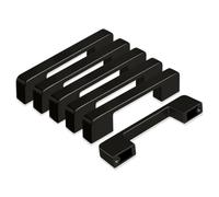 GUWINA Tiradores Armarios Cocina Negro 96mm 6 Piezas,Manijas para Muebles de Cocina,Pomos Tiradores Cajones Armarios Dormitorio,Puxadores Cozinha