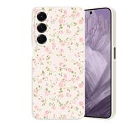 Guxira Funda para Samsung Galaxy A56 5G, bonita funda flexible de silicona suave, a prueba de golpes, antiarañazos, con patrón de flores, para Galaxy A56, rosa pequeña