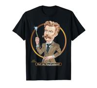Guy de Maupassant, Autor francés Maestro de Cuentos Cortos Camiseta