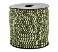 Guy Ropes 50M 4MM Thick 7 Core Outdoor Cuerda de Supervivencia para Acampar al Aire Libre Senderismo Tiendas de toldos(Verde y Negro)