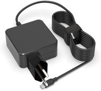Guy-Tech Negro 65W 20V 3.25A Type-C USB-C AC Adapter Cargador Compatible con Asus ASUSPRO B9440UA-GV0005R ADP-65SD B Cable de alimentación + enchufe de la UE
