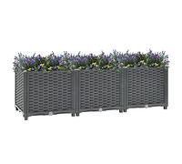 GuyAna Arriate Polipropileno 120x40x38 cm Maceteros Grandes Exterior Cama De JardíN Elevada